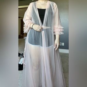 Pink Sheer Robe